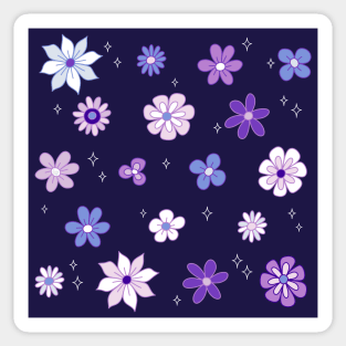 Lilac Woods Floral Pattern Sticker